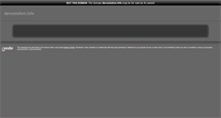 Desktop Screenshot of devsolution.info