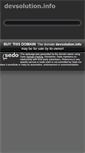 Mobile Screenshot of devsolution.info