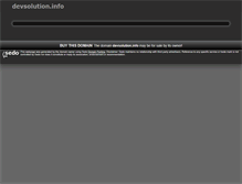 Tablet Screenshot of devsolution.info